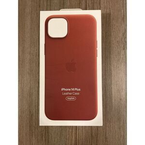 Apple Leather Case with MagSafe‎ for iPhone 14 Plus - Brown